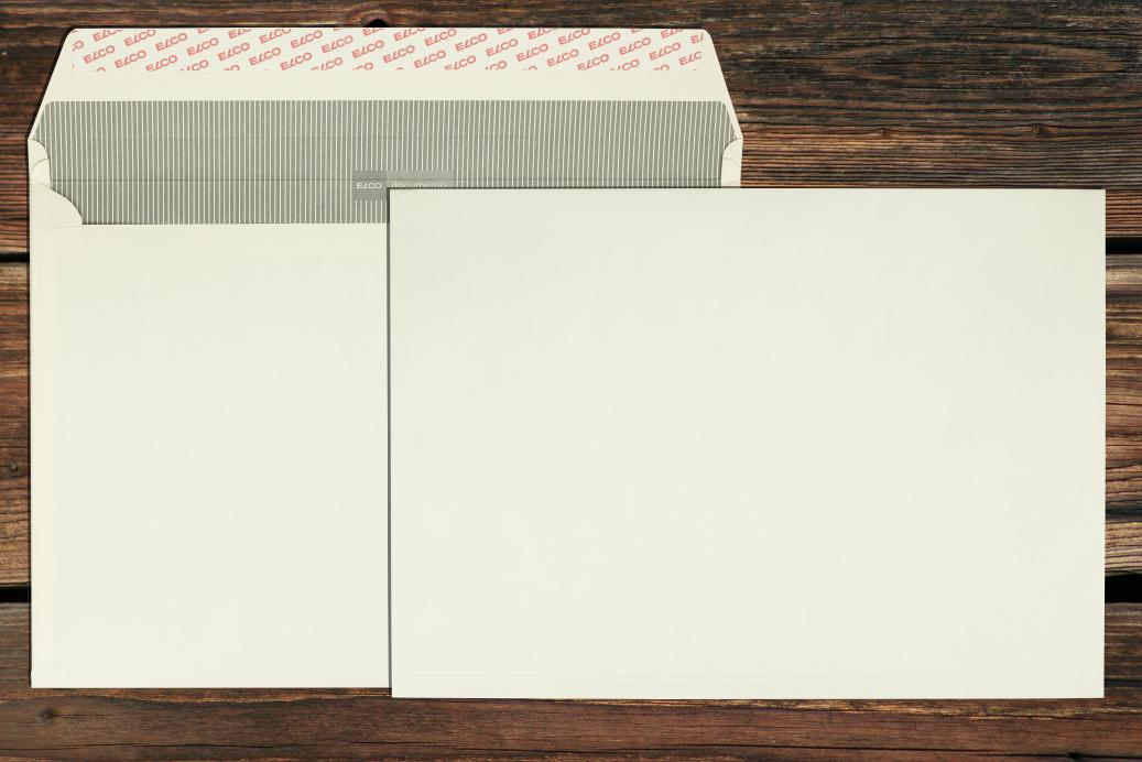 Faltenhüllen B4 250x353 mm Haftklebend Beige 120 g/qm Falte 20 mm